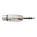 Redukcia XLR F - Jack 6.3 mm VALUELINE XLR-3FJPS