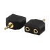 Redukcia Jack 3.5 mm - 2x Jack 3.5 mm VALUELINE AC-012GOLD