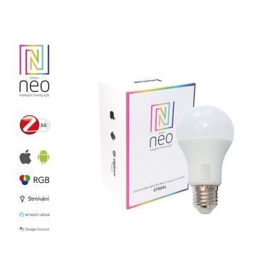 Múdra WiFi žiarovka LED E27 8.5W RGBW IMMAX NEO 07004L