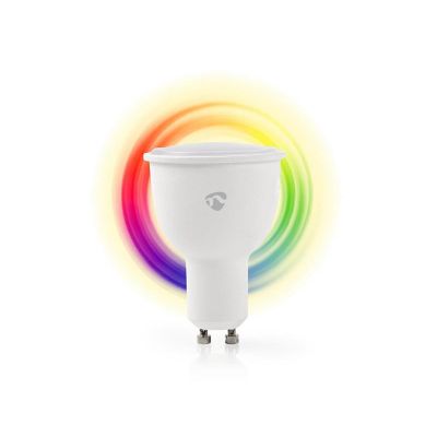 Múdra WiFi žiarovka LED GU10 4.5W RGBW NEDIS WIFILC10WTGU10 SMARTLIFE