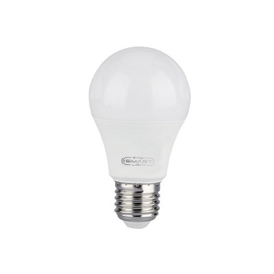 Múdra WIFI žiarovka LED E27 10W V-TAC RGB 3v1 VT-5119