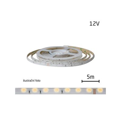 LED pásik 12V 335 (bočný) 60LED/m IP20 max. 4.8W/m teplá biela (cievka 5m)