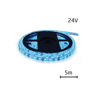 LED pásik 24V 3528 60LED/m IP20 max. 4.8W/m modrá (cievka 5m)