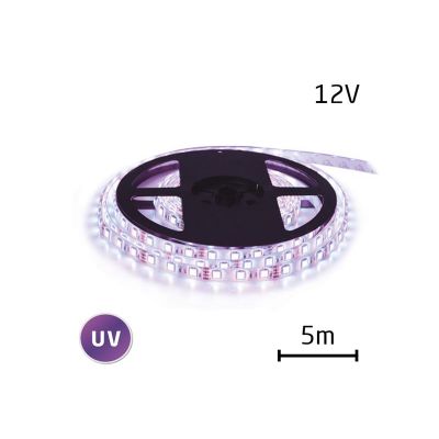 LED pásik 12V 5050 60LED/m IP20 max. 14.4W/m ultrafialový (cievka 5m)