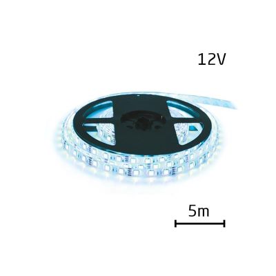 LED pásik 12V 3528 120LED/m IP20 max. 9.6W/m ice blue (cievka 5m)