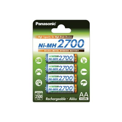 Batéria AA (R6) nabíjacia 1,2V/2700mAh PANASONIC NiMH 4ks