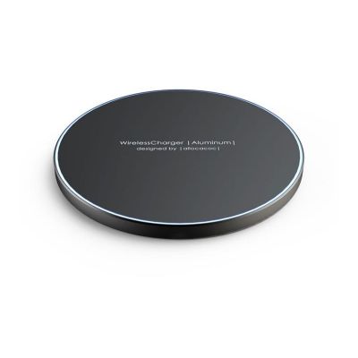 Nabíjačka WIRELESS CHARGER ALUMINIUM GREY bezdrôtová