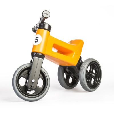 Odrážadlo TEDDIES FUNNY WHEELS 2v1 ORANGE