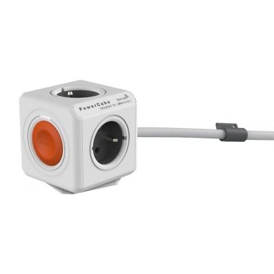 Zásuvka POWERCUBE EXTENDED REMOTE SINGLE s káblom 1.5m WHITE