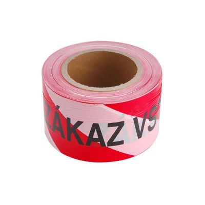 Páska výstražná červeno-biela ZÁKAZ VSTUPU 75mm x 250m EXTOL CRAFT 9568