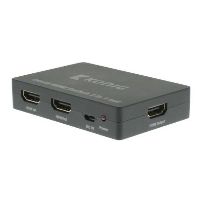 Prepínač 2x HDMI - 1x HDMI KÖNIG KNVSW3402