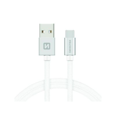 Kábel SWISSTEN USB/USB-C 1,2m strieborný